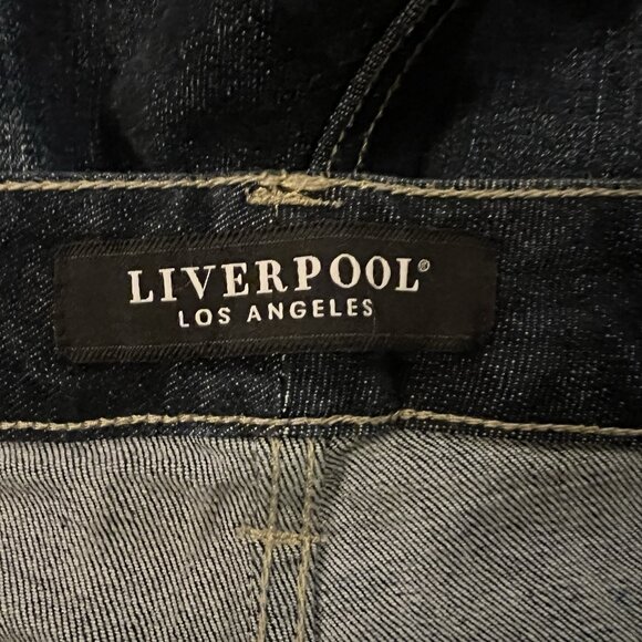 LIVERPOOL Jeans Womens 18W Blue Denim High Rise Straight Leg Stretch - Picture 4 of 9